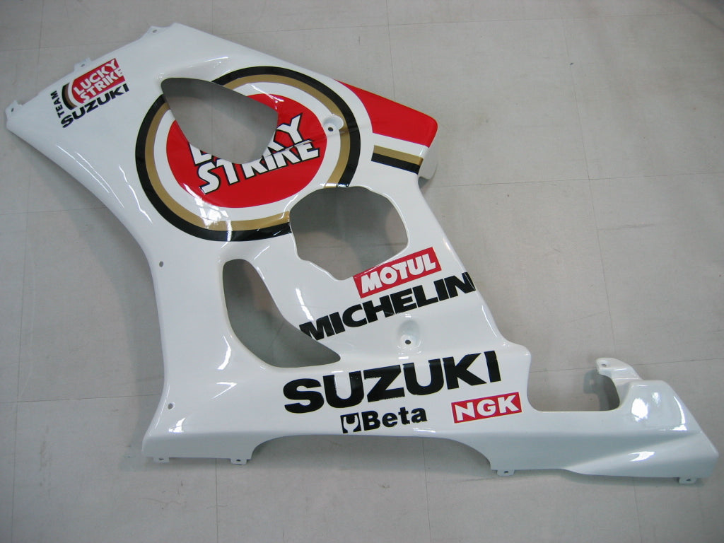 2003-2004 Fairings Suzuki GSXR 1000 White & Red Lucky Strike  Generic