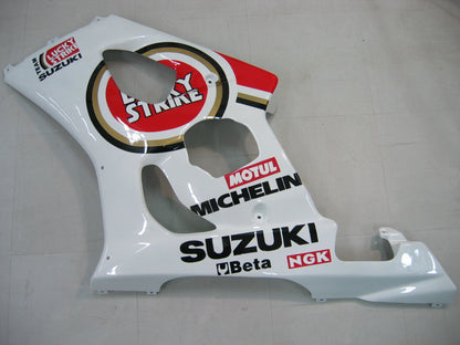 2003-2004 Fairings Suzuki GSXR 1000 White & Red Lucky Strike  Generic