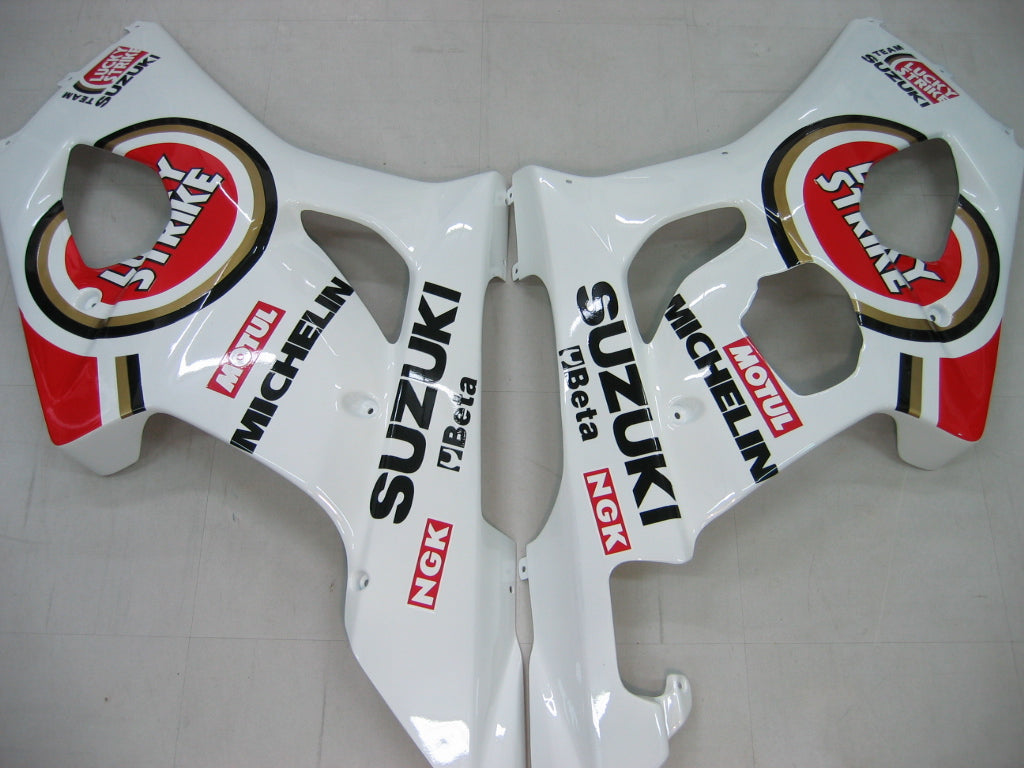 2003-2004 Fairings Suzuki GSXR 1000 White & Red Lucky Strike  Generic