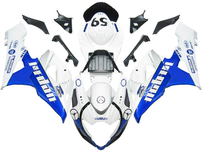 2005-2006 Fairings Suzuki GSXR 1000 White & Blue Jordan  Generic