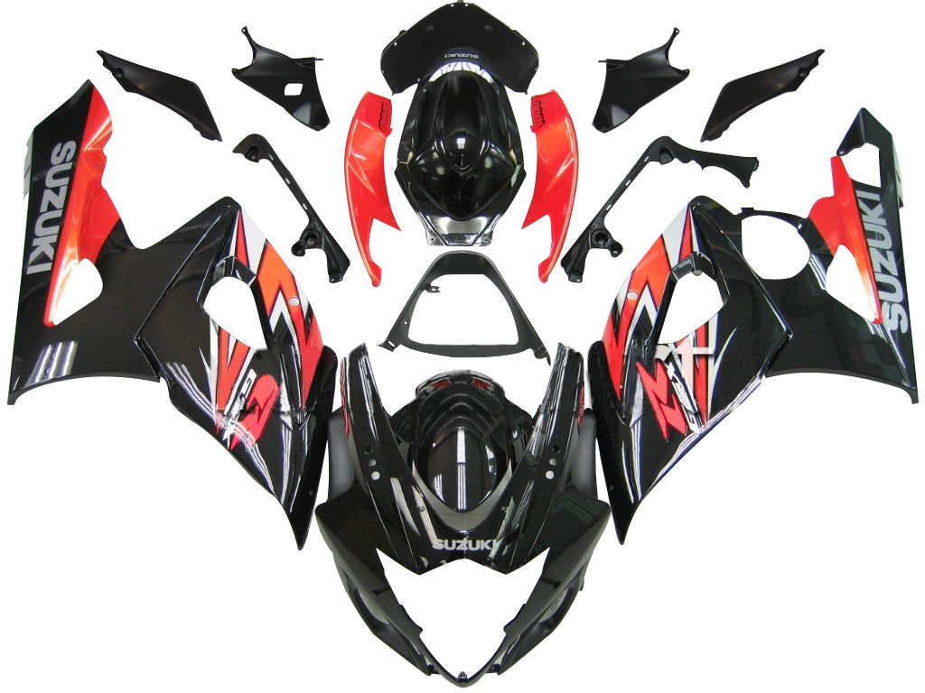 2005-2006 Fairings Suzuki GSXR 1000 Black & Red GSXR  Generic