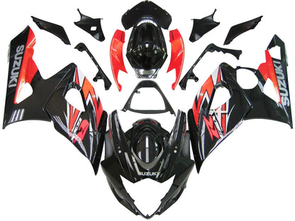 2005-2006 Fairings Suzuki GSXR 1000 Black & Red GSXR  Generic