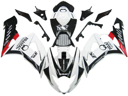 2005-2006 Fairings Suzuki GSXR 1000 White Black Pramac  Generic