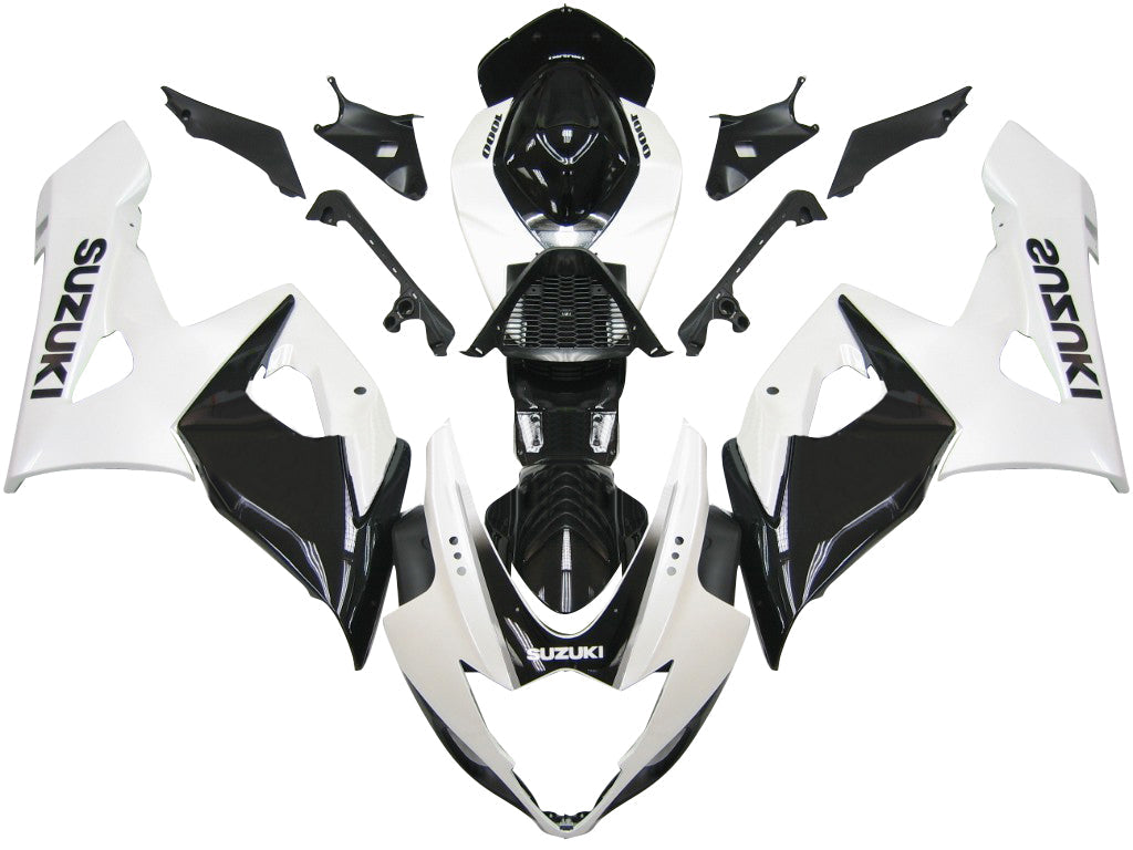 2005-2006 Fairings Suzuki GSXR 1000 White & Black GSXR  Generic