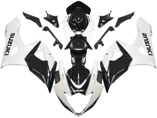 2005-2006 Fairings Suzuki GSXR 1000 White & Black GSXR  Generic