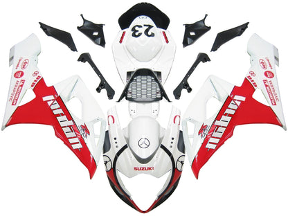 2005-2006 Fairings Suzuki GSXR 1000 White & Red Jordan  Generic