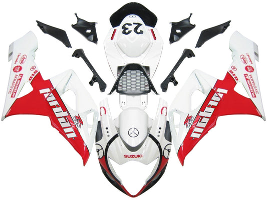 2005-2006 Fairings Suzuki GSXR 1000 White & Red Jordan  Generic