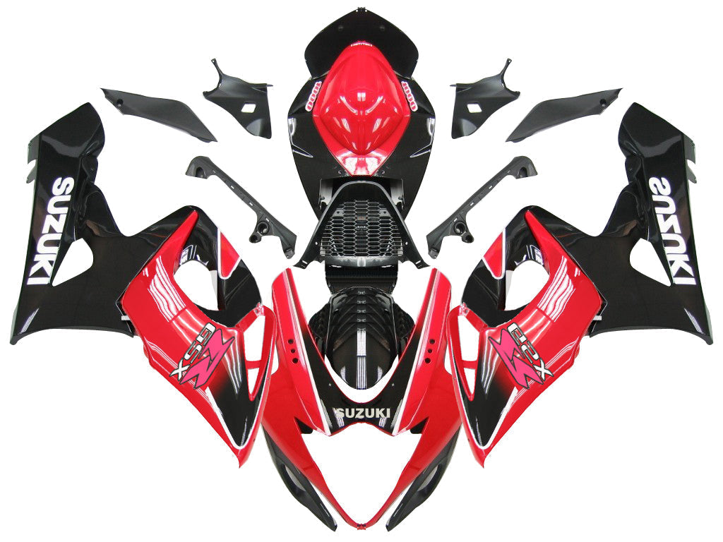 2005-2006 Fairings Suzuki GSXR 1000 Black and Red GSXR  Generic