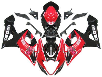 2005-2006 Fairings Suzuki GSXR 1000 Black and Red GSXR  Generic