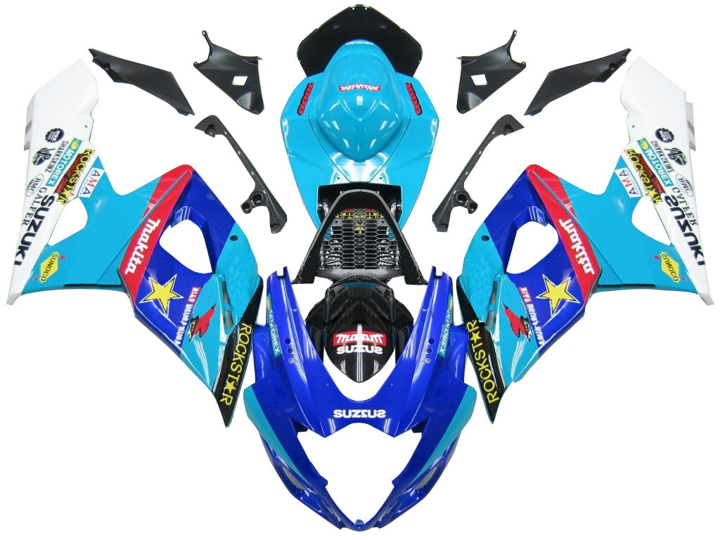 2005-2006 Fairings Suzuki GSXR 1000 Blue Rockstar Makita GSXR  Generic