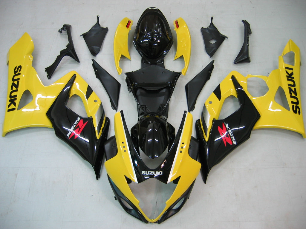 2005-2006 Fairings Suzuki GSXR 1000 Yellow & Black  Generic