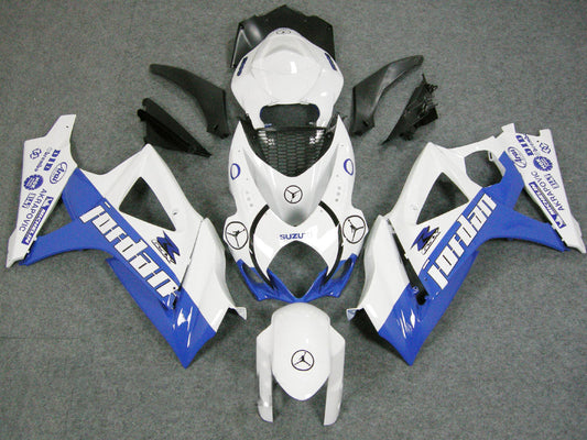 2007-2008 Fairings Suzuki GSXR 1000 White & Blue Jordan  Generic