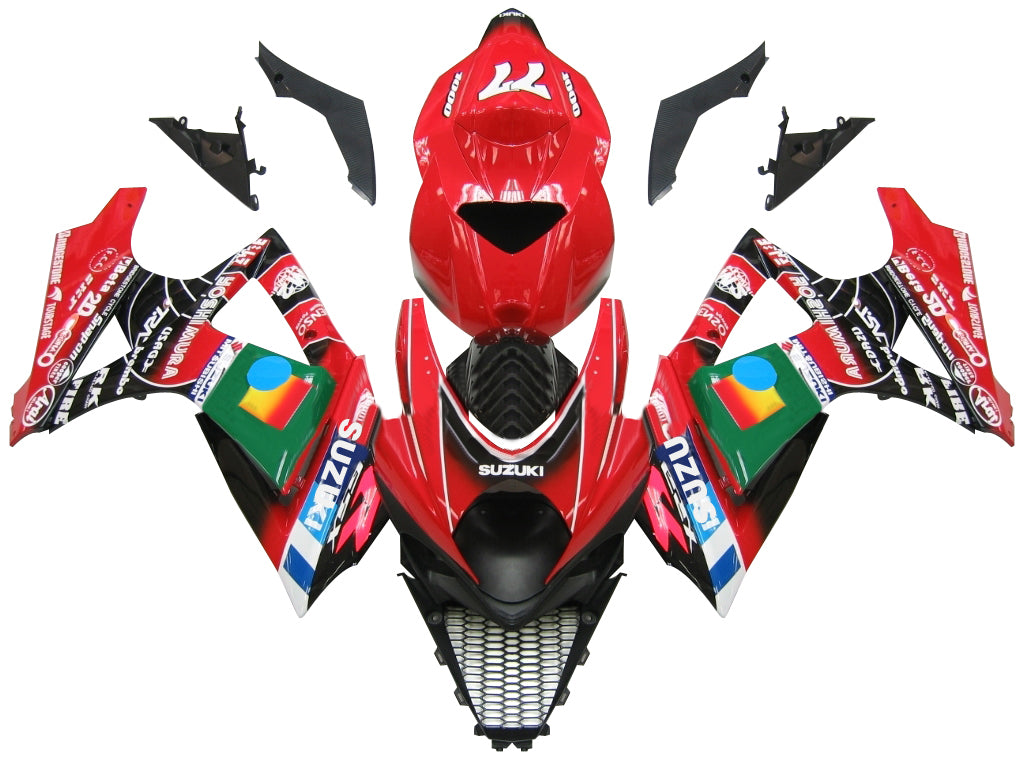 2007-2008 Fairings Suzuki GSXR 1000 Red Black No.77 GSXR  Generic