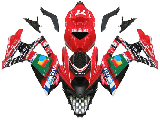 2007-2008 Fairings Suzuki GSXR 1000 Red Black No.77 GSXR  Generic