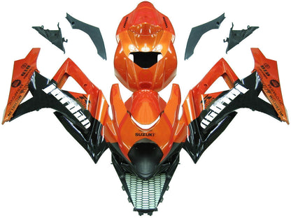 2007-2008 Fairings Suzuki GSXR 1000 Orange Metallic & Black Jordan  Generic