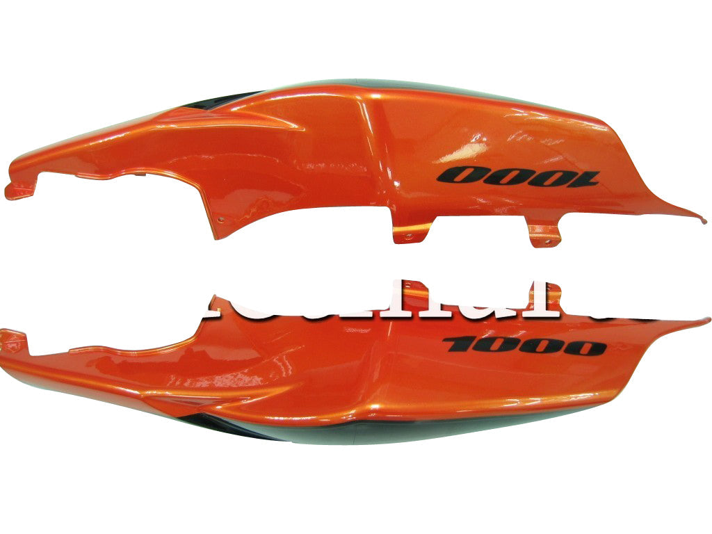 2007-2008 Fairings Suzuki GSXR 1000 Orange Metallic & Black Jordan  Generic