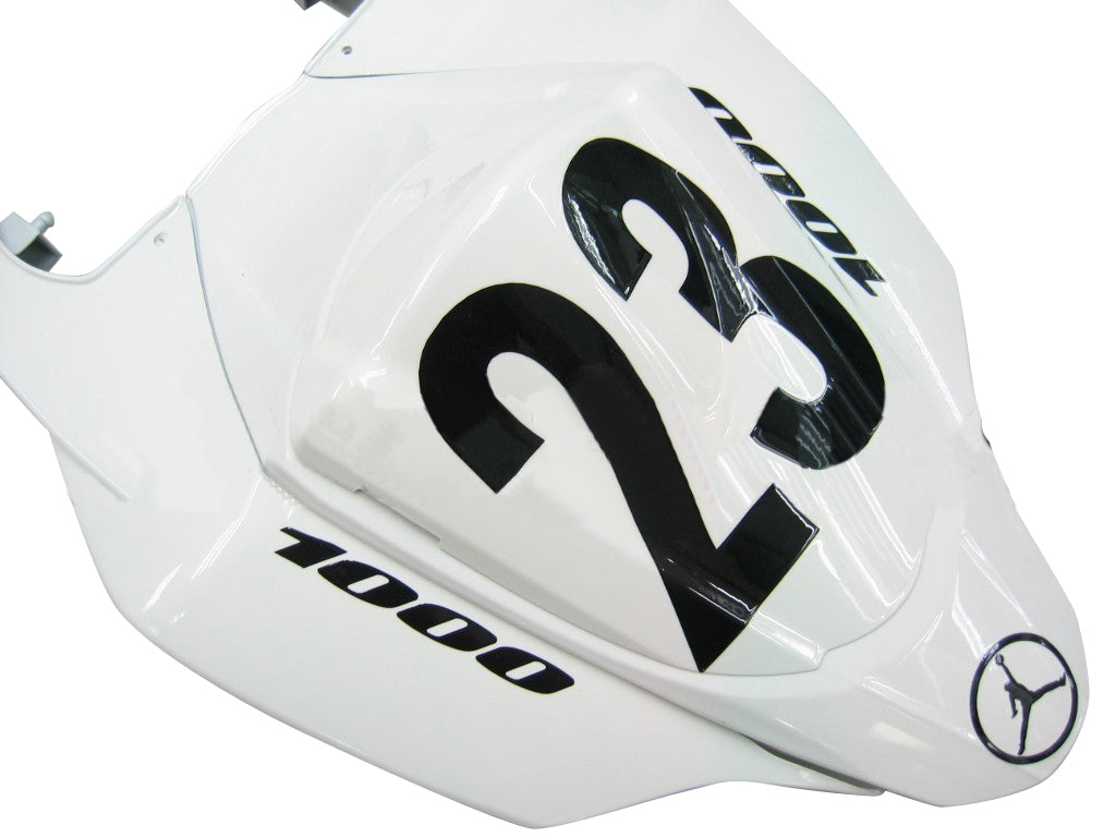 2007-2008 Fairings Suzuki GSXR 1000 White Black Jordan  Generic