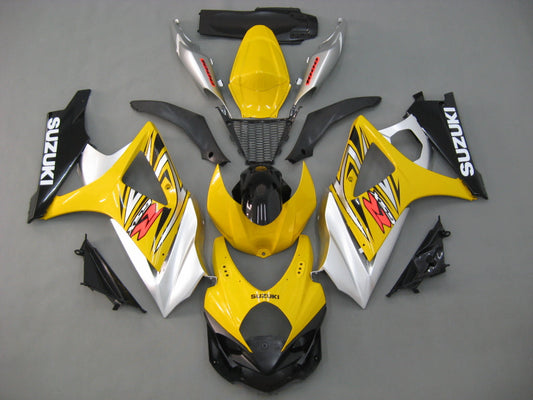 2007-2008 Fairings Suzuki GSXR 1000 Yellow & Silver GSXR  Generic