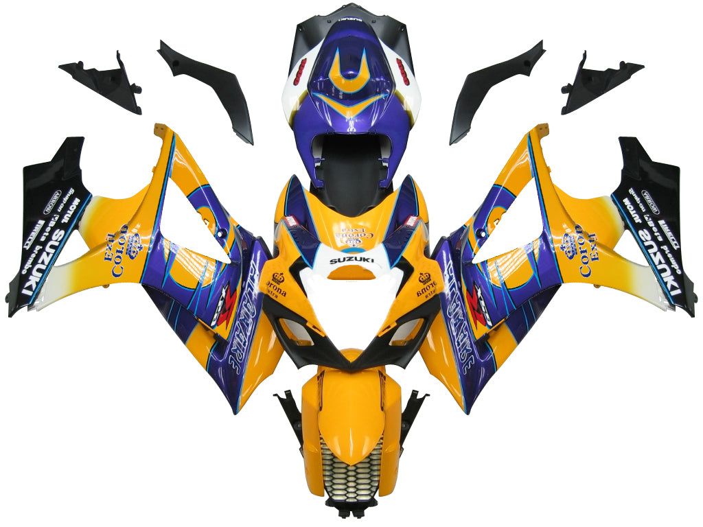 2007-2008 Fairings Suzuki GSXR 1000 Yellow Blue Alstare Corona   Generic