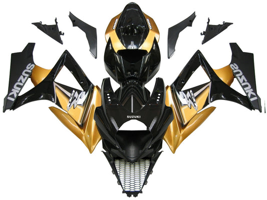 2007-2008 Fairings Suzuki GSXR 1000 Black & Gold GSXR  Generic