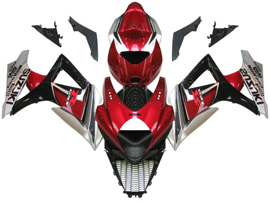 2007-2008 Fairings Suzuki GSXR 1000 Red Cherry & Black GSXR  Generic