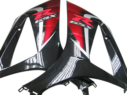 2007-2008 Fairings Suzuki GSXR 1000 Red Cherry & Black GSXR  Generic