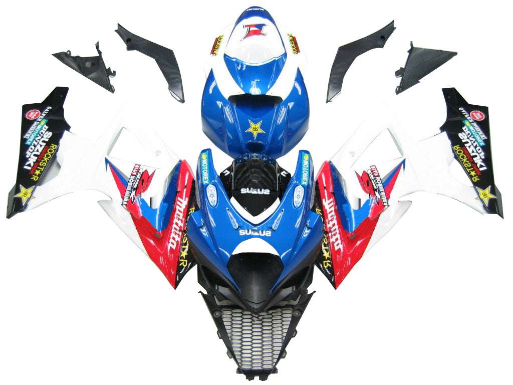 2007-2008 Fairings Suzuki GSXR 1000 Blue Red White Makita Generic