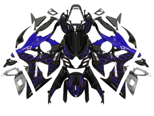 2009-2016 Fairings Suzuki GSXR 1000 Black & Blue Flame Generic