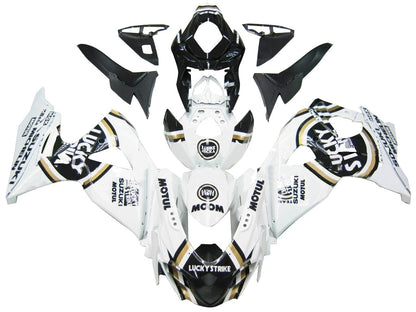 2009-2016 Fairings Suzuki GSXR 1000 White Black Gold Lucky Strike Generic