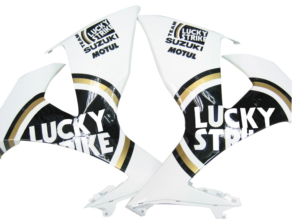 2009-2016 Fairings Suzuki GSXR 1000 White Black Gold Lucky Strike Generic
