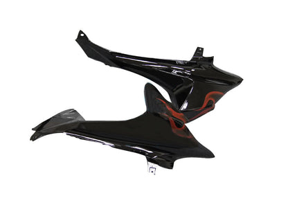 2009-2016 Fairings Suzuki GSXR 1000 Black & Red Flame Generic