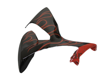 2009-2016 Fairings Suzuki GSXR 1000 Black & Red Flame Generic