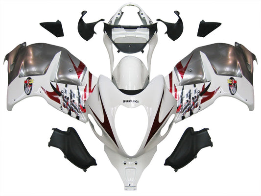 1999-2007 Fairings Suzuki GSX1300 Hayabusa White & Silver Hayabusa   Generic