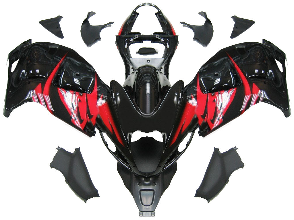 1999-2007 Fairings Suzuki GSX1300 Hayabusa Black and Red Hayabusa Generic