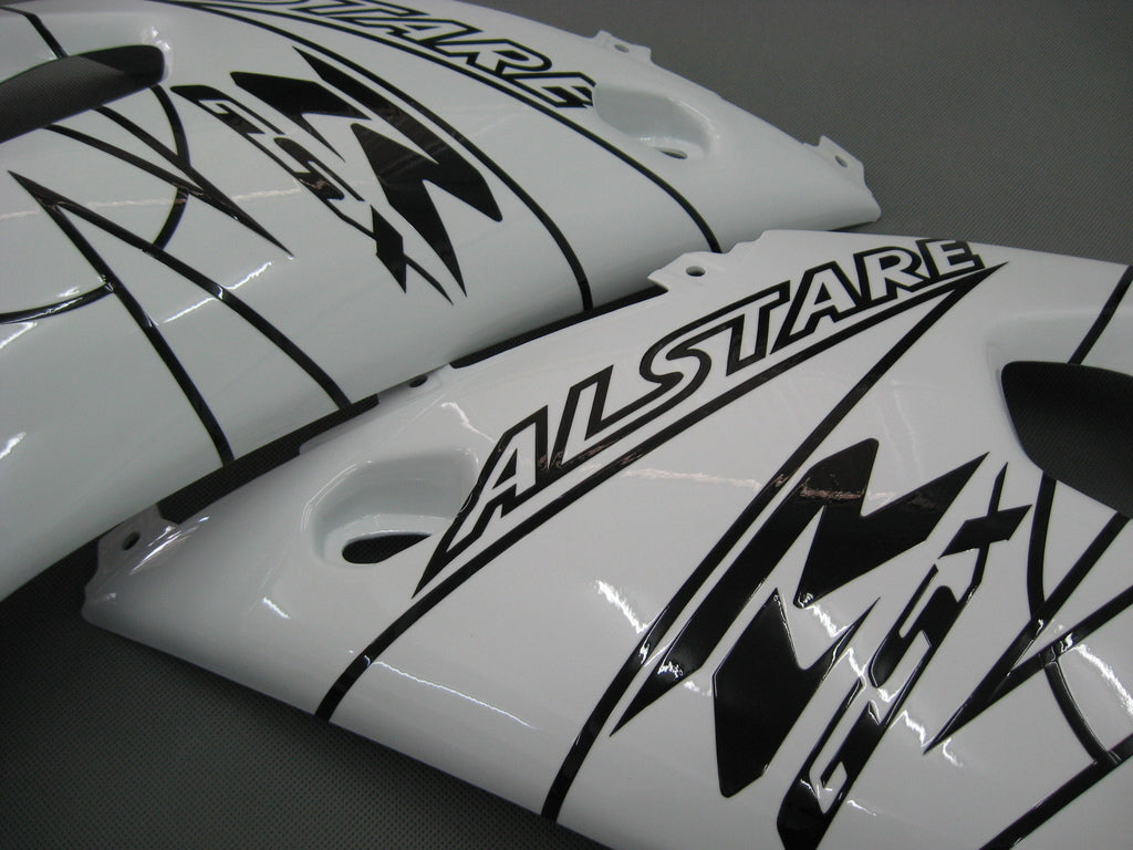 2001-2003 Fairings Suzuki GSXR 600 White Black Alstare Corona GSXR Generic