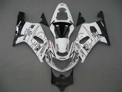 2001-2003 Fairings Suzuki GSXR 600 White Black Alstare Corona GSXR Generic