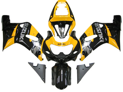 2001-2003 Fairings Suzuki GSXR 600 Black & Yellow GSXR Generic