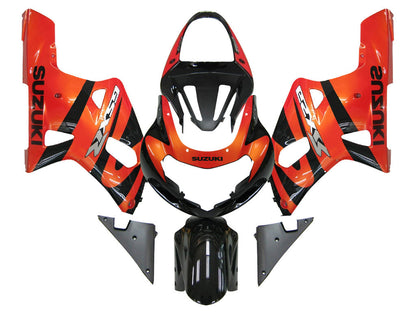 2001-2003 Fairings Suzuki GSXR 600 Orange Metallic & Black GSXR Generic