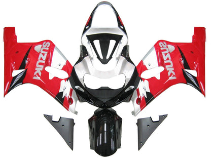 2001-2003 Fairings Suzuki GSXR 600 Red & Silver GSXR Generic