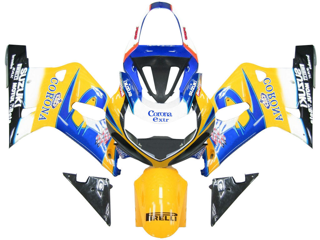 2001-2003 Fairings Suzuki GSXR 600 Blue & Yellow Corona GSXR  Generic
