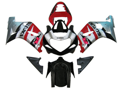 2001-2003 Fairings Suzuki GSXR 600 Silver Red Black GSXR  Generic
