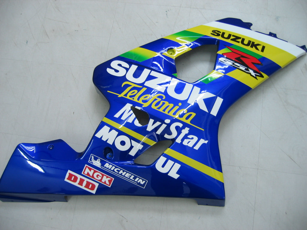 2004-2005 Fairings Suzuki GSXR 600 750 Blue Movistar GSXR  Generic