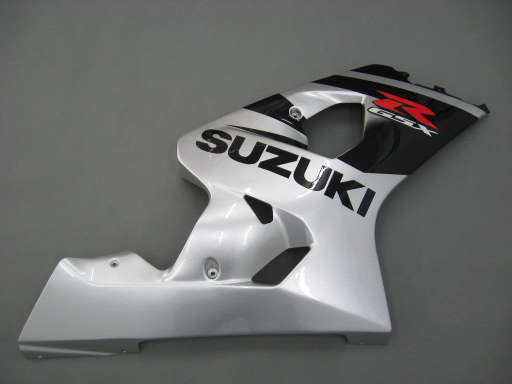 2004-2005 Fairings Suzuki GSXR 600 750 Black Silver GSXR Generic