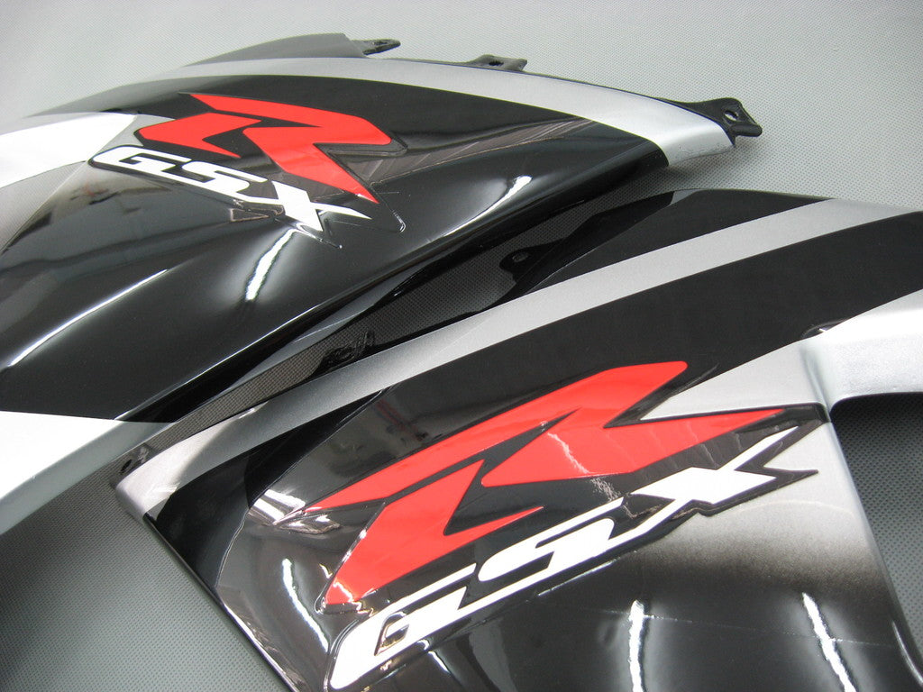 2004-2005 Fairings Suzuki GSXR 600 750 Black Silver GSXR Generic