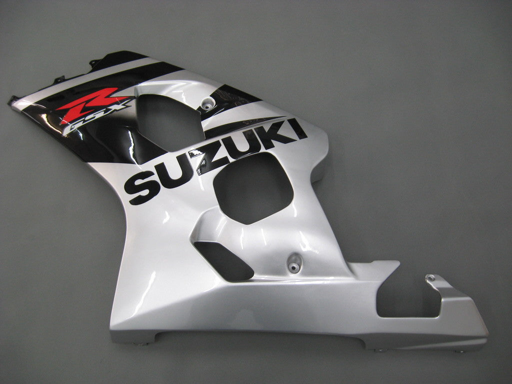 2004-2005 Fairings Suzuki GSXR 600 750 Black Silver GSXR Generic
