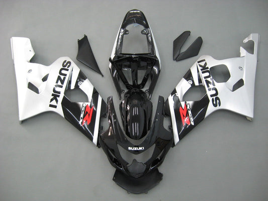 2004-2005 Fairings Suzuki GSXR 600 750 Black Silver GSXR Generic