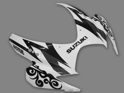 2006-2007 Fairings Suzuki GSXR 600 750 White Black Alstare Corona Generic