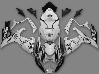2006-2007 Fairings Suzuki GSXR 600 750 White Black Alstare Corona Generic