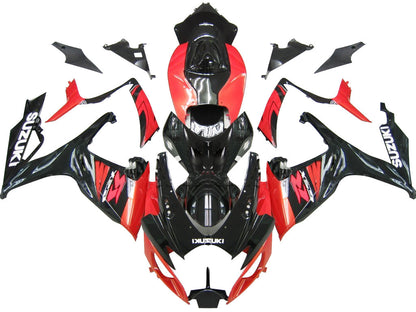2006-2007 Fairings Suzuki GSXR 600 750 Black & Red GSXR Generic