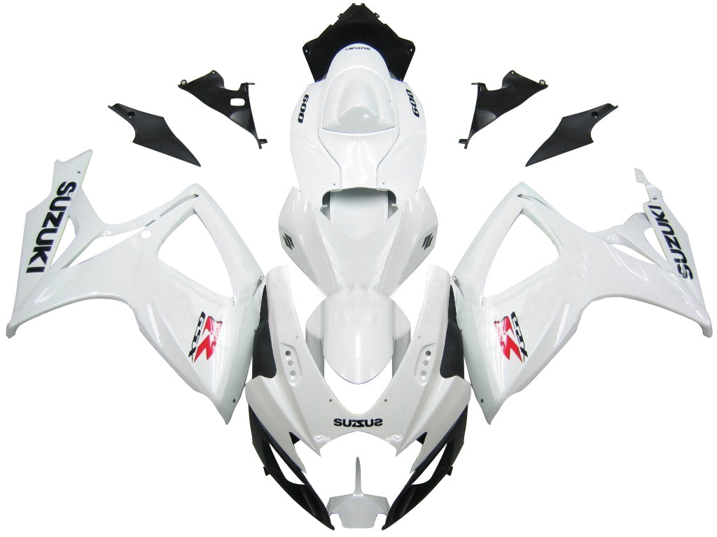 2006-2007 Fairings Suzuki GSXR 600 750 White GSXR  Generic